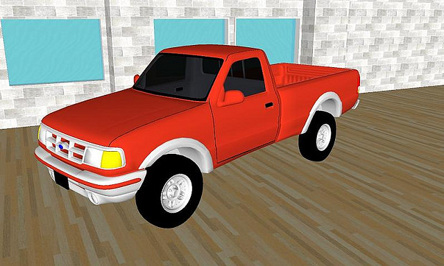 Sketchup 3D model of a Car