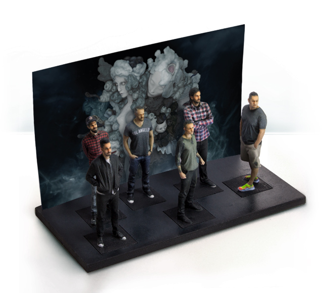 3D Printed figurines of Linkin Park Band