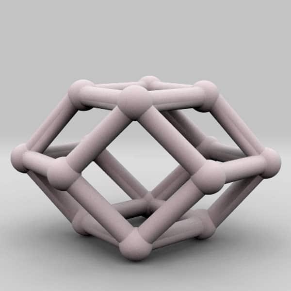 decahedron geometric 3d model think3d