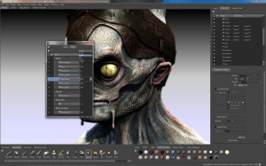 Autodesk Mudbox software user interface