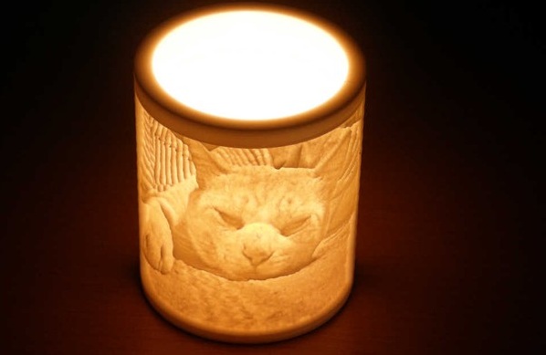 lithophane cat