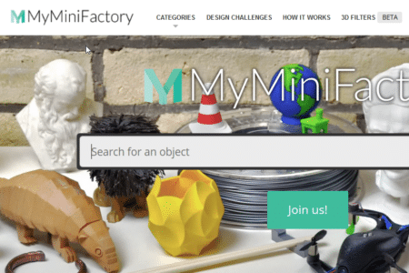 myminifactory - think3D top 10 design repositaries