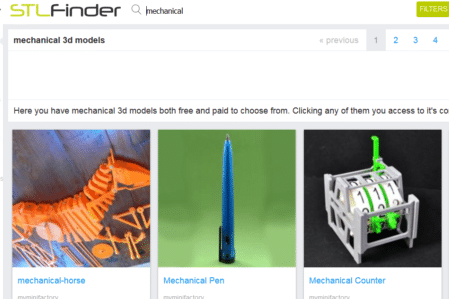 stlfinder - think3D top 10 design repositaries
