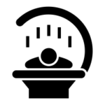 CT scan icon for medical 3d printing